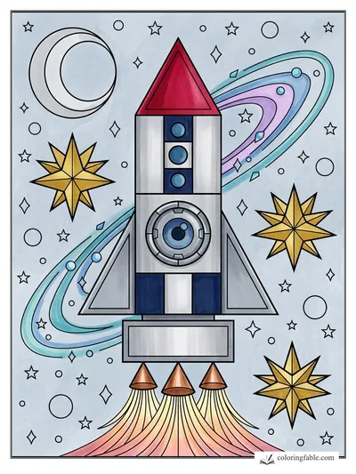 Colored example of this coloring page
