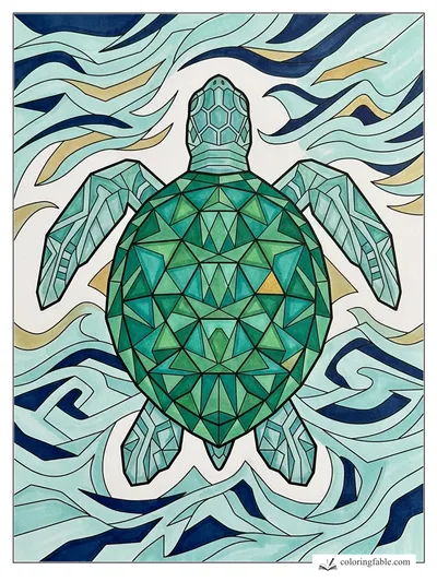 Colored example of this coloring page