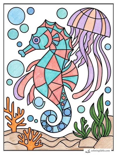Colored example of this coloring page