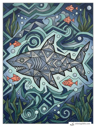 Colored example of this coloring page