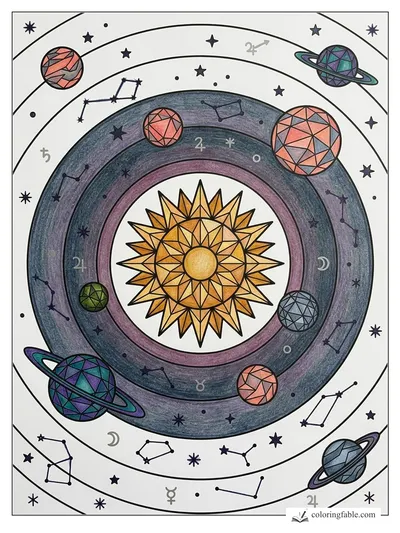 Colored example of this coloring page