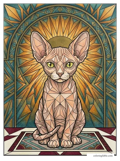 Colored example of this coloring page