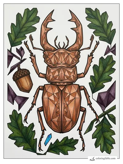 Colored example of this coloring page