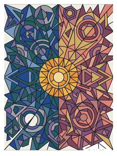 Finished color by number solution