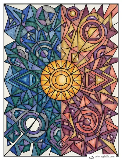 Colored example of this coloring page