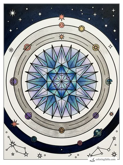Colored example of this coloring page