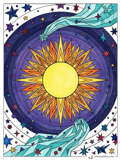 Colored example of this coloring page