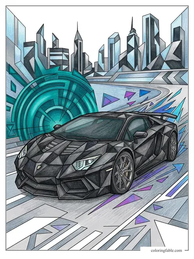 Colored example of this coloring page