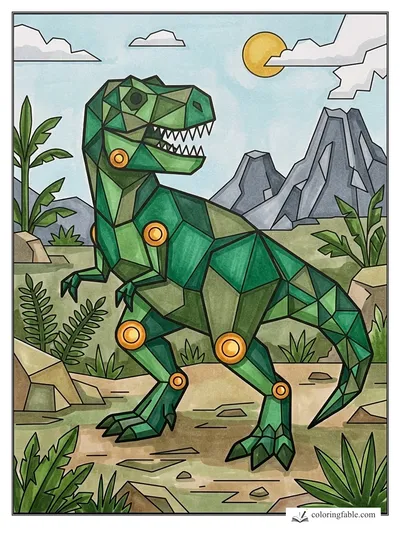 Colored example of this coloring page
