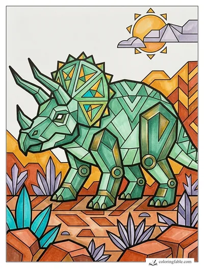 Colored example of this coloring page