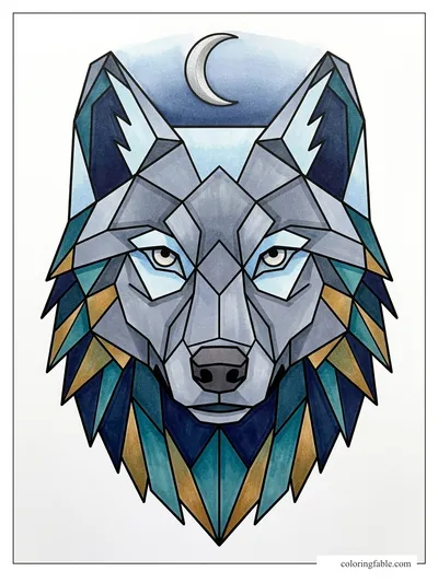 Colored example of this coloring page