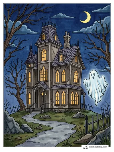 Colored example of this coloring page