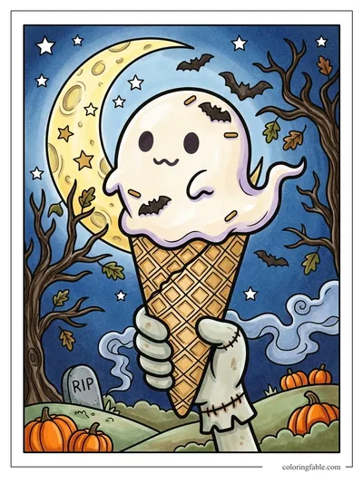 Colored example of this coloring page