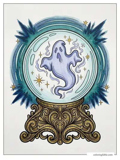 Colored example of this coloring page