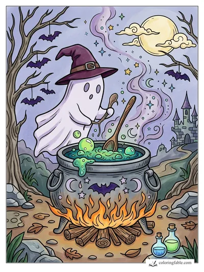 Colored example of this coloring page