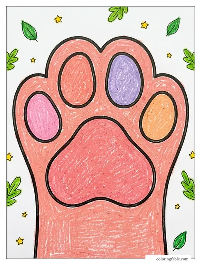 Colored example of this coloring page