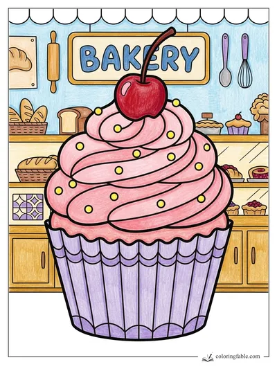 Colored example of this coloring page