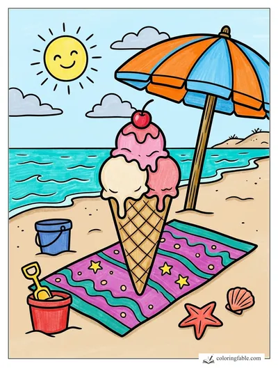 Colored example of this coloring page