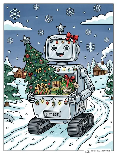 Colored example of this coloring page