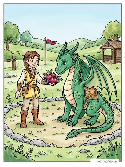 Colored example of this coloring page