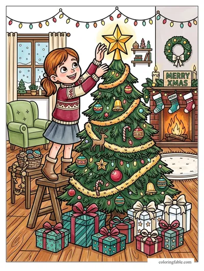 Colored example of this coloring page