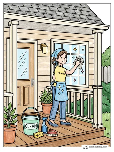 Colored example of this coloring page