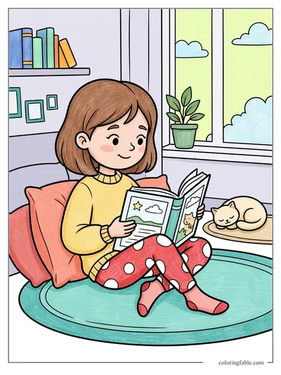 Colored example of this coloring page