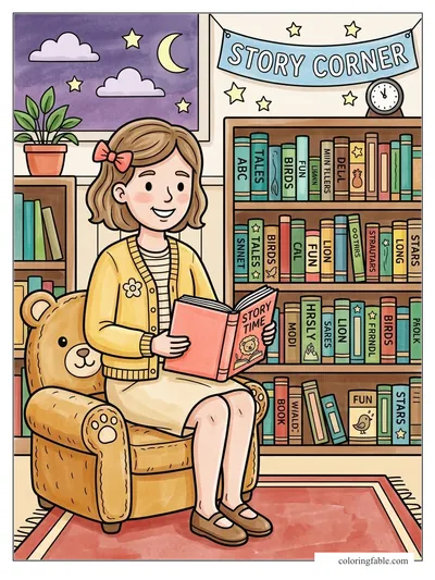 Colored example of this coloring page