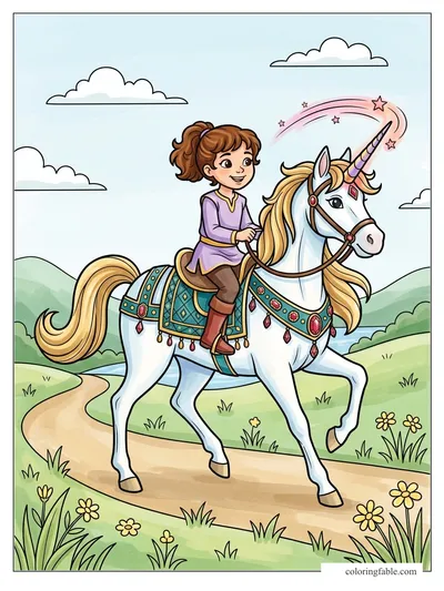 Colored example of this coloring page