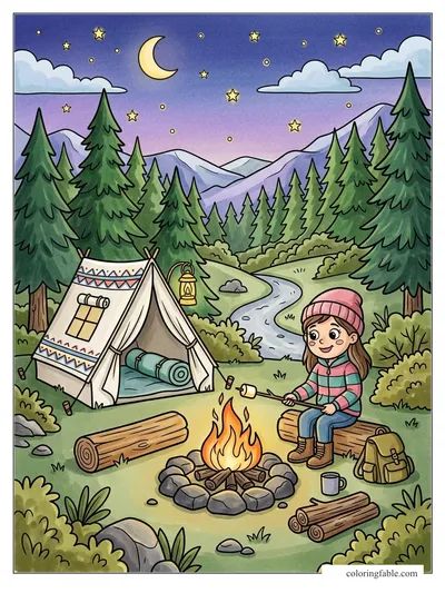 Colored example of this coloring page