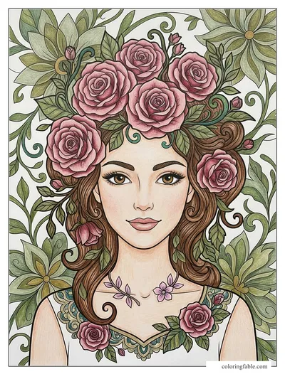 Colored example of this coloring page