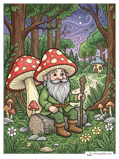 Colored example of this coloring page