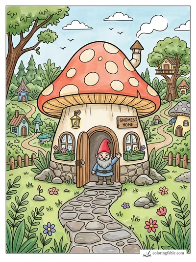 Colored example of this coloring page