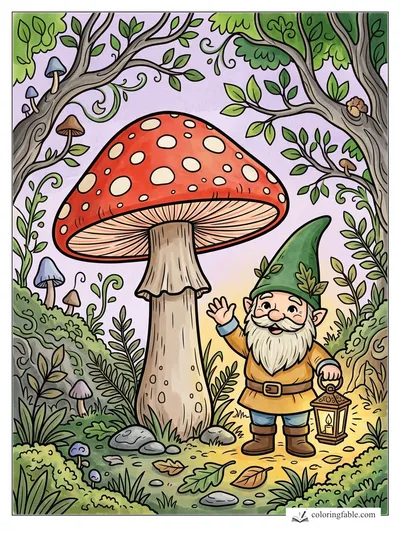 Colored example of this coloring page