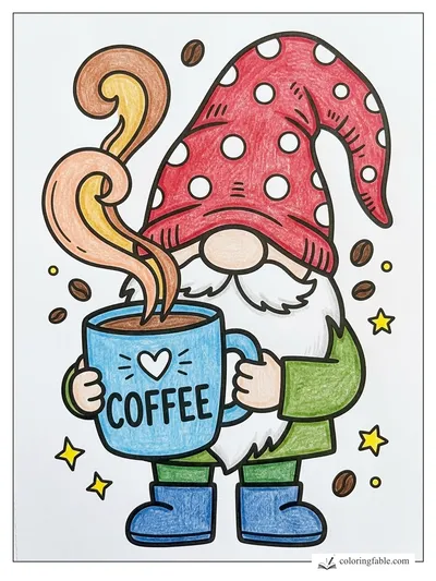 Colored example of this coloring page