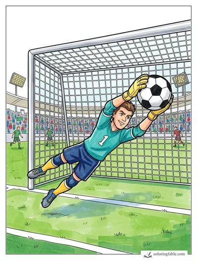 Colored example of this coloring page