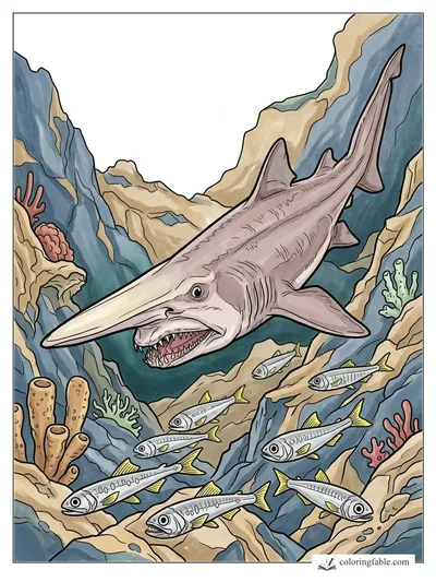 Colored example of this coloring page