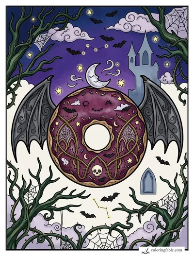 Colored example of this coloring page