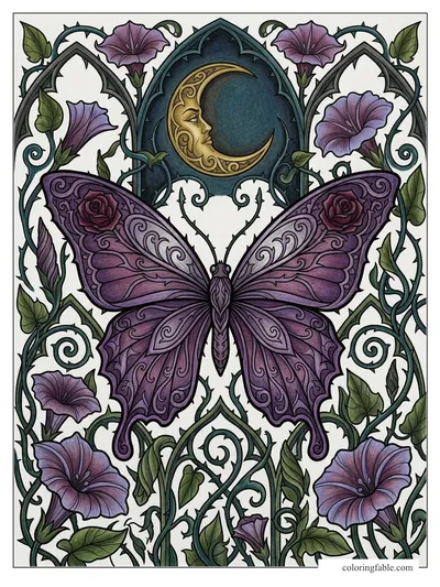 Colored example of this coloring page