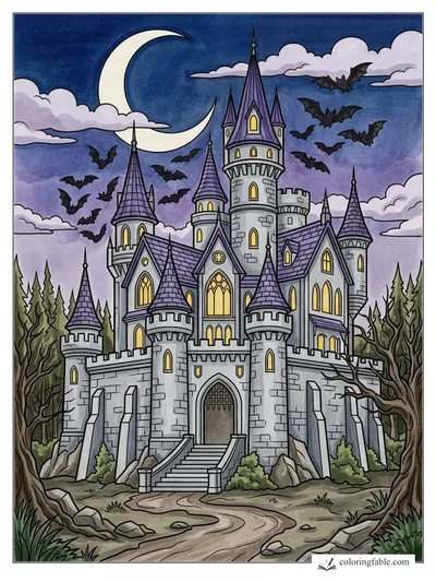 Colored example of this coloring page