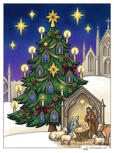 Colored example of this coloring page