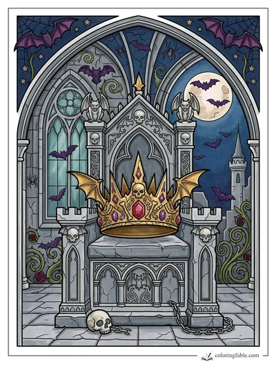 Colored example of this coloring page