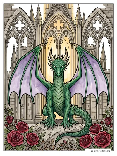 Colored example of this coloring page