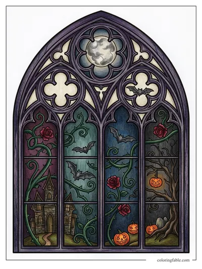 Colored example of this coloring page