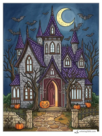 Colored example of this coloring page