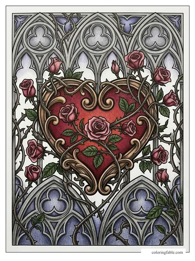 Colored example of this coloring page