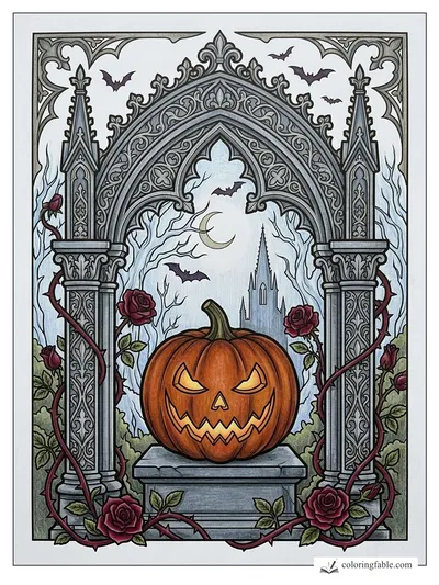 Colored example of this coloring page
