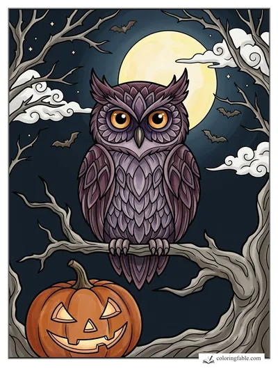 Colored example of this coloring page