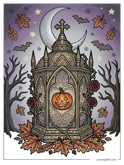Colored example of this coloring page