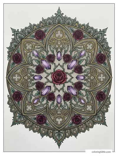 Colored example of this coloring page